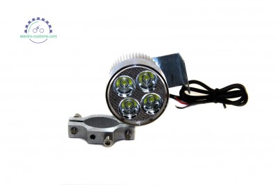 Фара светодиодная для электровелосипеда 12-85V 20W 4Led